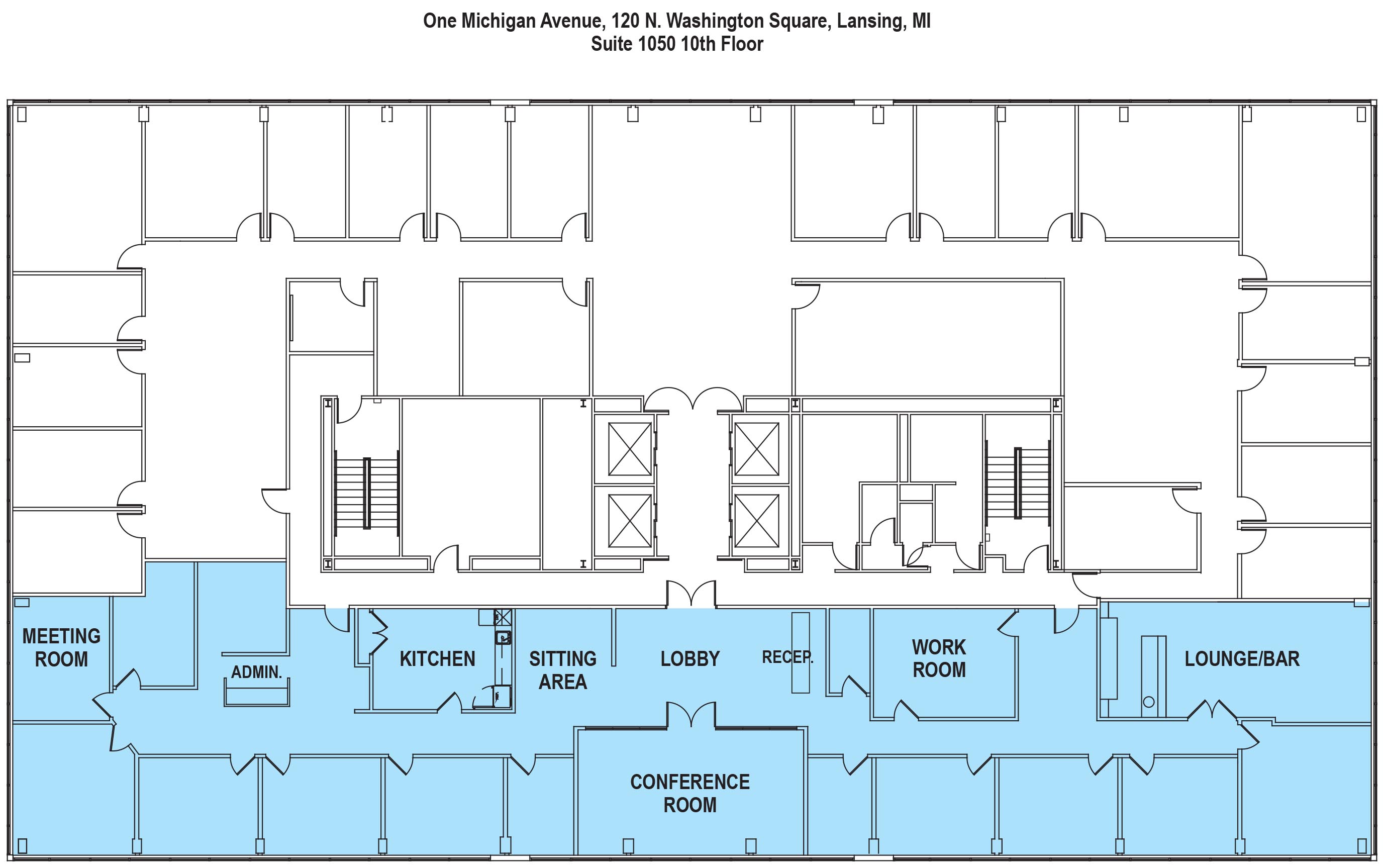 120 N Washington (One Michigan Avenue) Suite 1050 Floor Plan